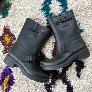 Hunter Rain Moto Boots